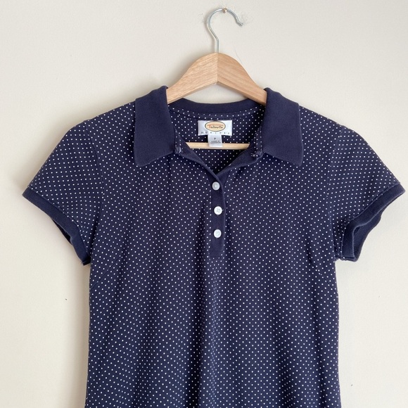 Talbots Navy Polka Dot Dress - Picture 2 of 7